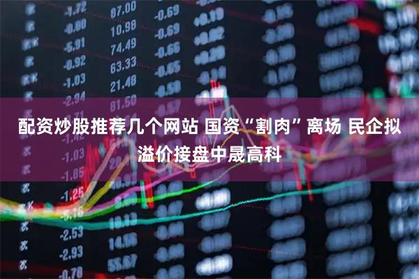 配资炒股推荐几个网站 国资“割肉”离场 民企拟溢价接盘中晟高科